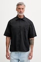 Oakley koszula męska z bawełną ECHO RISE czarny FOA407951