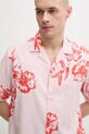 Oakley koszula męska z lyocellem HIBISCUS BREEZE różowy FOA407952