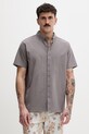 Hurley koszula męska bawełniana szary MWVEU00005