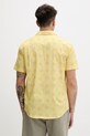 Odzież Hurley koszula męska z bawełną MWVEUPP001 żółty