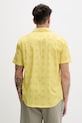 Oblečenie Hurley pánska košeľa s bavlnou MWVEUPP001 žltá