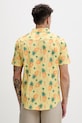 Odzież Hurley koszula męska z bawełną MWVEUPP016 żółty