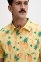 Hurley koszula męska z bawełną żółty MWVEUPP016