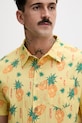Hurley koszula męska z bawełną żółty MWVEUPP016