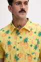Hurley сорочка чоловіча з бавовною жовтий MWVEUPP016