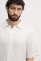 Tommy Hilfiger Πουκάμισο ανδρικό με λινό λευκό MW0MW42700