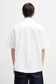 Oblečení Carhartt WIP S/S Braxton Shirt košile bavlněná pánská I031454.0MGXX bílá