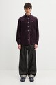 Carhartt WIP L/S Madison Fine Cord Shirt koszula bawełniana męska I030580.3MFXX fioletowy