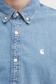 Carhartt WIP S/S Lucas Shirt košile džínová pánská modrá I034575.135
