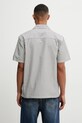 Odzież Carhartt WIP S/S Leavel Shirt koszula z bawełną męska I036203.3K4XX szary