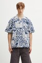 Carhartt WIP S/S Vestige Shirt koszula bawełniana męska niebieski I036213.3PWXX