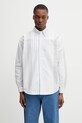 BEAMS koszula oxford męska bawełniana biały 1111.1213.301