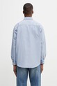 Odzież BEAMS koszula oxford bawełniana męska 1111.1213.301 niebieski