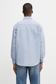 Odzież BEAMS koszula oxford bawełniana męska 1111.1213.301 niebieski