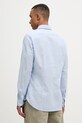 Odzież Michael Kors koszula męska z dodatkiem lnu MK0DS01506 niebieski