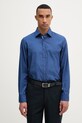 Michael Kors košile pánská bavlněná s elastanem modrá MK0DS01651