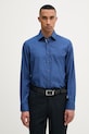 Michael Kors košile pánská bavlněná s elastanem modrá MK0DS01651