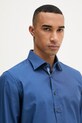 Michael Kors košile pánská bavlněná s elastanem modrá MK0DS01651
