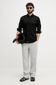 Karl Lagerfeld cămașă bărbați din bumbac 554639.605012 negru SS26