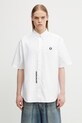AAPE koszula bawełniana męska biały AAPSRM8559XXQ