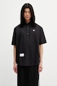 AAPE camicia in cotone da uomo nero AAPSRM8561XXQ