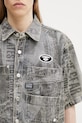 AAPE koszula jeansowa męska szary AAPSRM8570XAQ