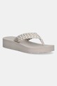 Tommy Hilfiger japonki TH WEDGE CORNROW BEACH SANDAL do 5 cm beżowy FW0FW09037