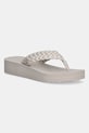 Tommy Hilfiger japonki TH WEDGE CORNROW BEACH SANDAL do 5 cm beżowy FW0FW09037