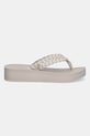 Tommy Hilfiger japonki TH WEDGE CORNROW BEACH SANDAL FW0FW09037 beżowy SS26