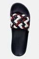 Tommy Hilfiger klapki TH CORNROW POOL SLIDE granatowy FW0FW09039