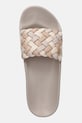Tommy Hilfiger klapki TH CORNROW POOL SLIDE beżowy FW0FW09039