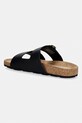 Obuv Tommy Hilfiger šľapky dámske kožené TH CLASSIC CORK SANDAL LEATHER FW0FW09118 čierna