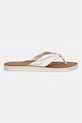 Tommy Hilfiger σαγιονάρες δίχαλο Γυναικεία TH LTR FOOTBED SUMMER SANDAL FW0FW09194 μπεζ SS26