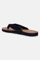 Cipők Tommy Hilfiger tangapapucs női TH LTR FOOTBED SUMMER SANDAL FW0FW09194 sötétkék