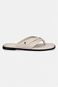 Tommy Hilfiger japonki damskie skórzane ELEVATED TOE POST LTH SANDAL FW0FW09216 beżowy SS26