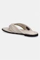 Obuwie Tommy Hilfiger japonki damskie skórzane ELEVATED TOE POST LTH SANDAL FW0FW09216 beżowy