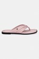 Tommy Hilfiger japonki damskie skórzane ELEVATED TOE POST LTH SANDAL FW0FW09216 różowy SS26