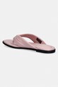 Obuwie Tommy Hilfiger japonki damskie skórzane ELEVATED TOE POST LTH SANDAL FW0FW09216 różowy