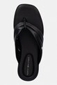 Tommy Hilfiger japonki damskie skórzane ELEVATED TOE POST LTH SANDAL czarny FW0FW09216