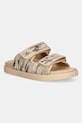 Tommy Hilfiger šľapky dámske DOUBLE STRAP RAFFIA SANDAL béžová FW0FW09122