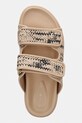 Tommy Hilfiger pantofle dámské DOUBLE STRAP RAFFIA SANDAL béžová FW0FW09122