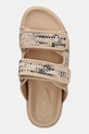 Tommy Hilfiger šľapky dámske DOUBLE STRAP RAFFIA SANDAL béžová FW0FW09122