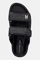 Tommy Hilfiger šľapky dámske DOUBLE STRAP RAFFIA SANDAL čierna FW0FW09122