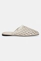 Tommy Hilfiger klapki damskie HILFIGER LEATHER MIX FLAT MULE FW0FW09280 beżowy SS26