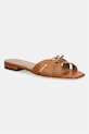 Кожени чехли Lauren Ralph Lauren Blike Slide гладка кожа кафяв 802982875006.200
