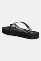 Boty Calvin Klein žabky dámské FLATFORM FLIP FLOP MET TPU HW0HW03120 černá