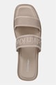 Calvin Klein papuci de damă FLATFORM SNDL WEBBING bej HW0HW02878