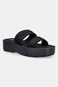 Calvin Klein чехли дамски FLATFORM SNDL WEBBING черен HW0HW02878
