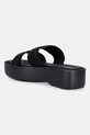 Boty Calvin Klein pantofle dámské FLATFORM SNDL WEBBING HW0HW02878 černá