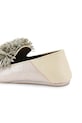 Kurt Geiger London mokasyny zamszowe Pom Pom Point Slip On beżowy 5388365209